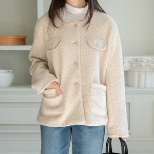 나야홍 / 아이우먼 리본포켓양털자켓 GOV686M511 빅사이즈