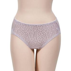 PT142 레오파드 패턴 햄라인 섬유 인견 여성 삼각팬티