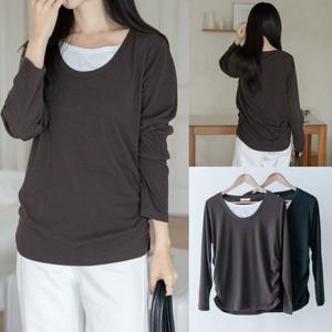 나야홍 / 위쉬몰 RD 골지레이어셔링티셔츠(V703H511) 빅사이즈