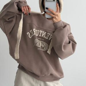 나야홍 / 아이우먼 기모뉴마운틴맨투맨 MCV708M511 빅사이즈