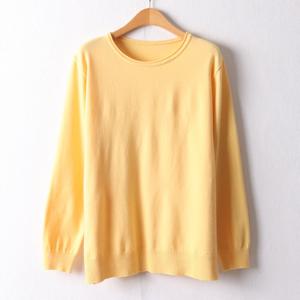 나야홍 / 아이우먼 심플라운드니트긴팔티 EBI237M510 빅사이즈