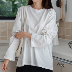 나야홍 / 아이우먼 소재탄탄한무지티셔츠 RDV694M511 빅사이즈