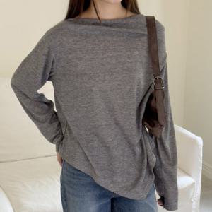 나야홍 / 아이우먼 오프사선컷팅티셔츠 RDV697M511 빅사이즈