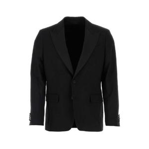 ETRO 블랙 스트레치 울 블레이저 1G5530104 001
