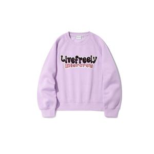 인터크루 여성 부클자수기모맨투맨 ITZ4TM52ALA (라벤더)