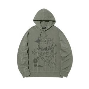 올어바웃뉴 남성 피그먼트키치후드풀오버 ANZ3TH04AKH (카키)