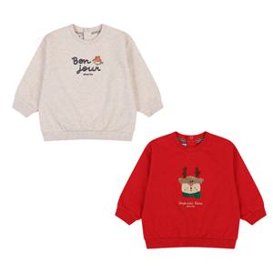 [압소바] (백일 돌 조카선물) (유아외출복) 몽베 티셔츠 2종세트 (A2723304S2)