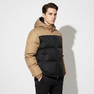 구찌794823 Z8BUL 1043 투톤 GG 나일론 푸퍼 패딩 자켓