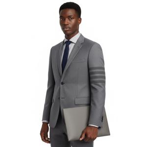 톰브라운23FW MJC159A 04346 035 사선 하이암홀 블레이저 그레이