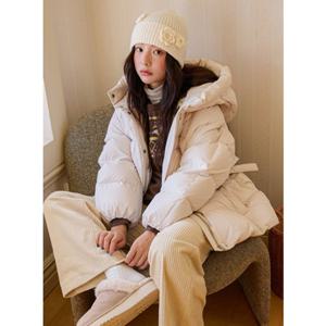 올리브데올리브 사이드 리본 스트링 미디 덕다운 OP5WMA630