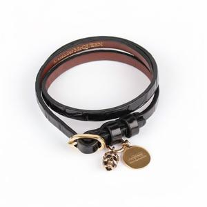 알렉산더 맥퀸 골드 스컬 더블랩 팔찌  551156 1JM11 1000