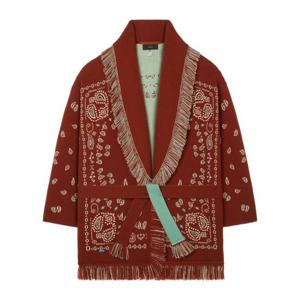 알라누이 프린지 트림 숄 라펠 캐시미어 가디건 LWHB064R26KNI0