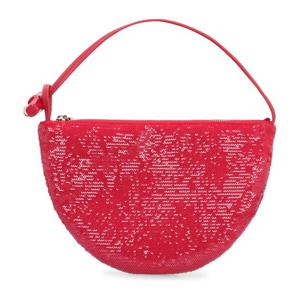 롱샴 시퀸 가죽 하프문 클러치 10344HIP 545