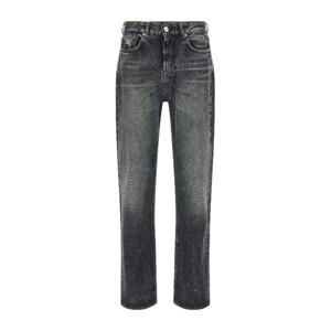 베르사체 스톤 워시 메탈 디테일 스트레이트 진 10177751A16053