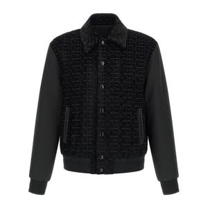 발망 버튼 프론트 벨벳 봄버 재킷 GH1TFA73MI21 EAP