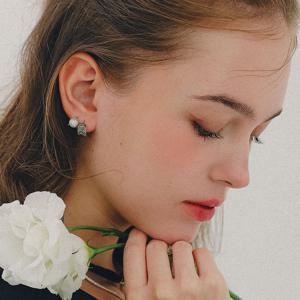 제이로렌 큐빅볼 원터치 미니 링 귀걸이 M04038