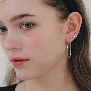 제이로렌 앤틱 프레첼 실버 귀걸이 M04070