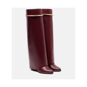 지방시 Shark 95 레더 니하이 부츠 P01128251