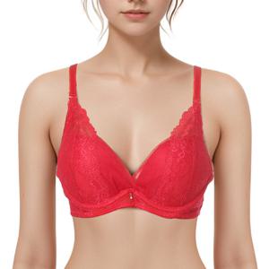 [보디가드]핀턱주름망 레이스 저중심 여성브라BGWBAA01