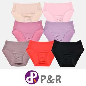 컬러 인견 쿨 봉제라인 여성 맥시 삼각팬티 0099br