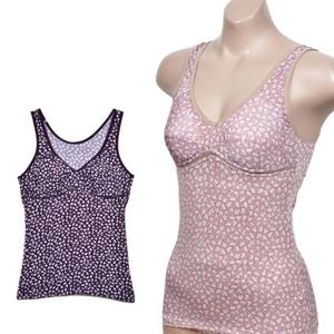 세련된 플라워 나염 인견 노와이어 부직포 브라런닝