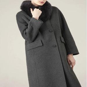 [캐리스노트]폭스퍼 탈부착 핸드메이드코트-CN4HCA02