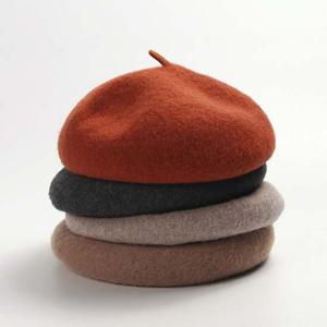 여성 울베레모 화가모자 빵모자 모던한 꼭지포인트