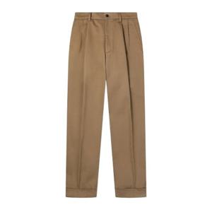 [본(정장)]남성 F/W 면 포르텍스 워크웨어 투턱 배기 팬츠 베이지 BN4FTA315BE