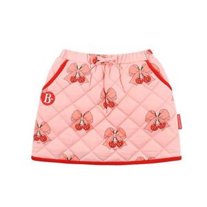 [베베드피노]올 오버 리본 체리 패딩 스커트 BP43SK407PK