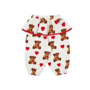 [베베드피노]올 오버 하트 베어 베이비 스커트 스웨트 팬츠 BP43PD238OT