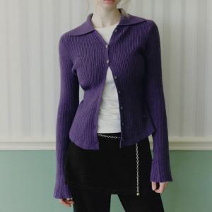 [트위]테일즈 카라 골지 긴팔 가디건 TNKDFCD007