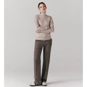 [지오다노]여성 기모 플레어핏 롱 슬랙스 413926