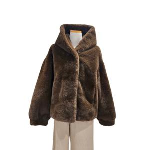 [에이비에프지]후드넥 페이크퍼 점퍼  AGNA1HF05A