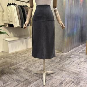 [ab.f.z]AOA1HS36A_백밴딩 H라인 스웨이드 미디 스커트