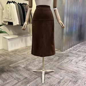 [ab.f.z]AOA1HS361_스웨이드 H라인 미디 스커트