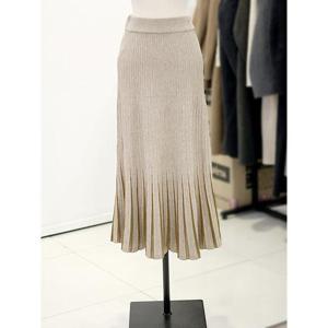 메종블랑쉬 세이브존03 배색 플리츠 니트 스커트 AGM254JSKB02A