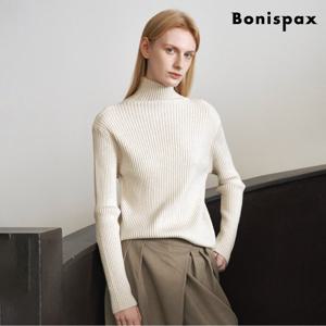 [보니스팍스]하이넥 골지 긴팔 니트 (XP4KT035L0)