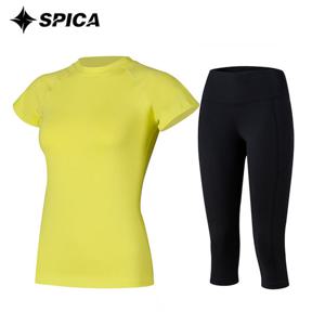 스피카 요가복세트 티셔츠 칠부레깅스 SPA531703
