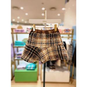 프렌치캣5 주니어 브라운체크스커트 (T25KBS010A)