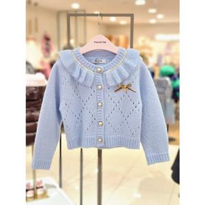 [프렌치캣 9D] 라이트 블루 니트 가디건 (Q56DBW011)