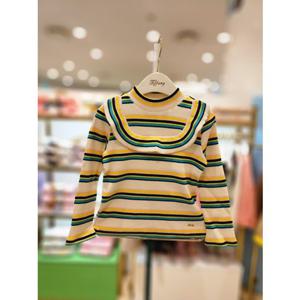 프렌치캣5 주니어 아이보리스트라이프프릴골지티 (T25KCT010A)