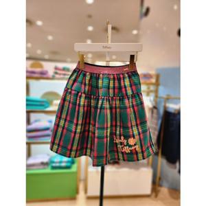 프렌치캣5 주니어 그린체크스커트 (T25KCS010A)