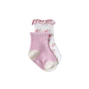 M밍크뮤D 26SS (PK)쁘띠플라워양말SET 신생아양말 (3617001103)