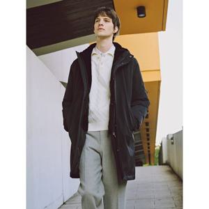 [로가디스] 폴리 퍼 후드 디태쳐블 다운코트 - 네이비 (RY5X38P08R)