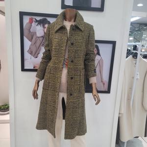 [베스띠벨리]스텐카라벨티드체크롱코트BJHAX26730YEP_YS