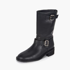 [무크] [무크] 여성 투버클 하프부츠 4CM(516522762)