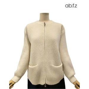 [에이비에프지]라운드넥 집업 긴팔 니트 가디건 APZ4ZY35K