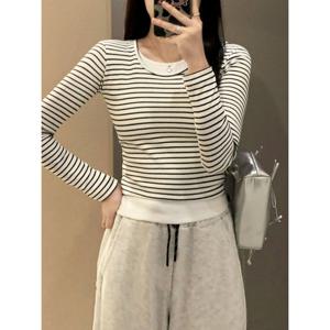 [베나프]단가라 레이어드 티셔츠_BJ3LT010