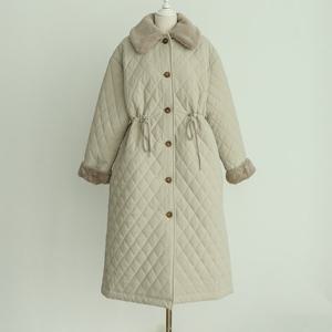 나야홍 / 아이우먼 퀄팅퍼카라스트링패딩 LYG207M510 빅사이즈