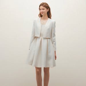 [샤틴]크롭 노카라 자켓/S253B106